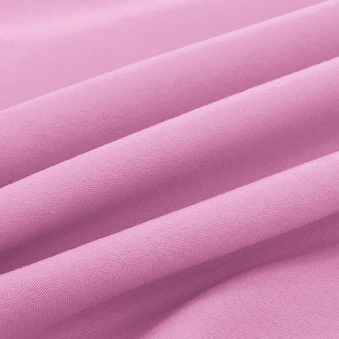 Elegant Comfort Luxury Ultra-Soft 2-Piece Pillowcase Set - 1500 Premium Hotel Quality Microfiber Double Brushed - Wrinkle Resistant, King Size, Light Pink