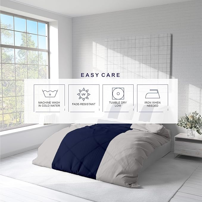 Kotton Culture 3 Pc California King Size Duvet Cover Set -100% Egyptian Cotton 600 Thread Count Ultra Soft Premium Durable Comforter Cover Zipper Closure & Corner Ties (Dashing Blue,104"x98")