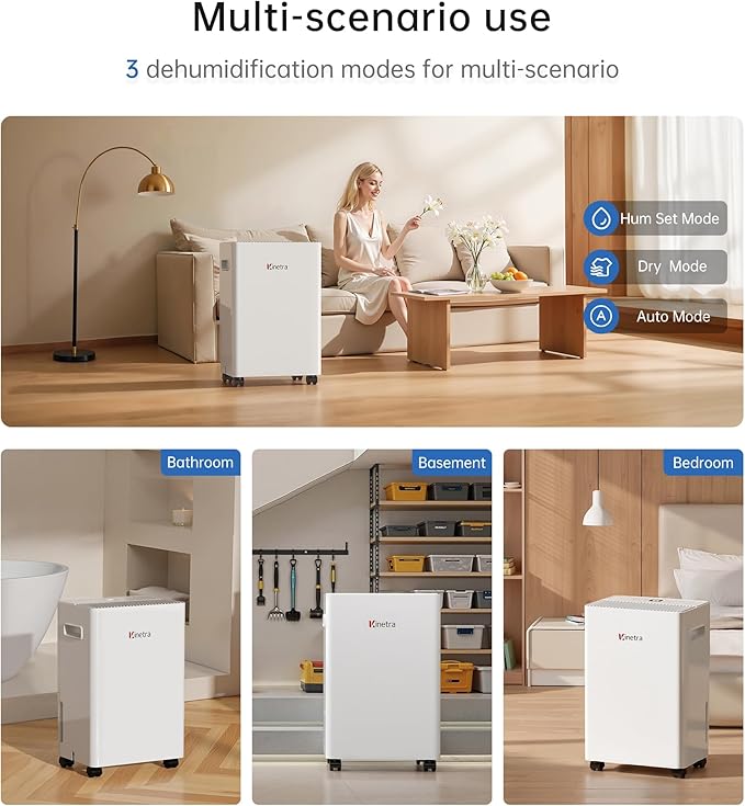 1500 Sq. Ft Dehumidifiers for Home, 30 Pints dehumidifier for Basement with drain hose,Smart APP control, 1.6L Tank,24H Timer,Intelligent Humidity Control,Ideal for Bedroom,Bathroom