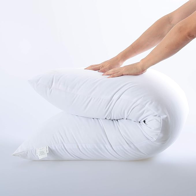 EVOLIVE Body Pillow Insert 21" x 54", Ultra Soft Microfiber Full Body Pillow for Pregnancy, Side Sleepers & Back Support, Plush Supportive Long Bed Pillow (21"x54" Body Pillow)