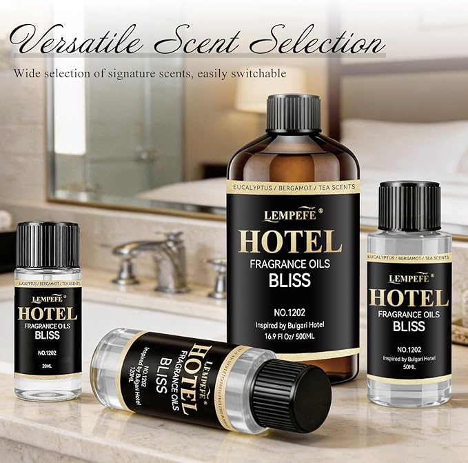Bliss Inspired Luxury Aroma Oil 20mL (0.68 fl oz), Fresh Clean Scent Diffuser Oil, Long Lasting Calming Fragrance Oil