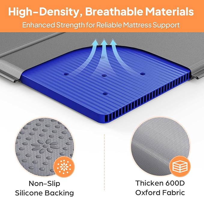 LAVEVE Heavy Duty 10mm Bunkie Board Twin XL Size 38'' x 79'', Breathable Bed Support Board to Prevent Sagging Mattress, with Anti-Slip Dots, Fits Metal Bed Frames and Slatted Frames, 2 Pack