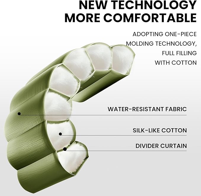 FARLAND Sleeping Bags for Adults, 3 Season Warm & Cool Weather, Lightweight Camping Sleeping Bag for Kids Family Camping Essentials with Compression Sack for Hiking