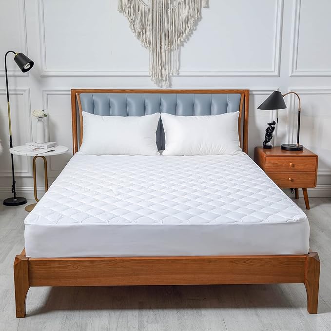 Quilted Waterproof RV Short Queen Mattress Protector Pad (60 Wx75 L) Fitted Sheet Brushed Surface Mattress Cover
