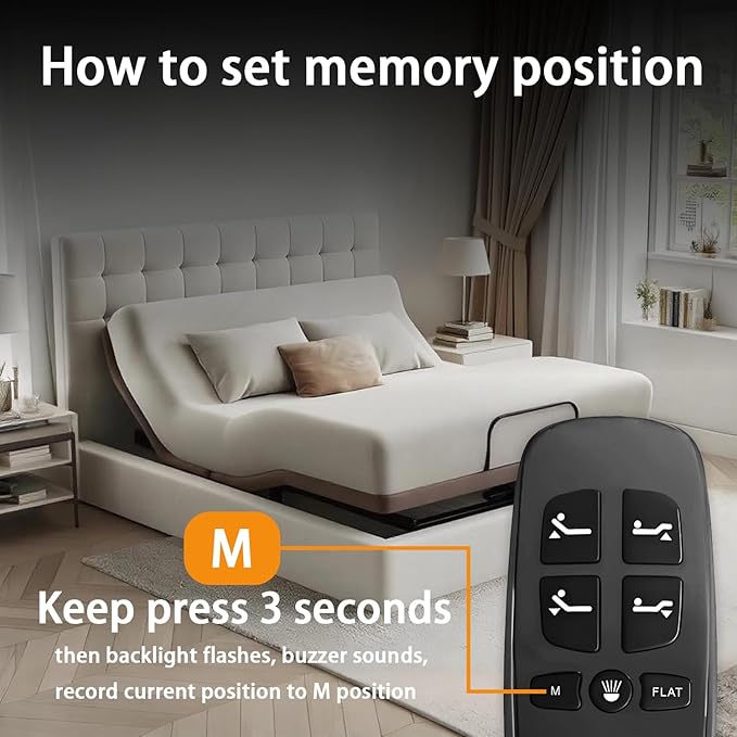 Adjustable Bed Remote for Richmat HJH13D Adjustable Bed Replacement Parts