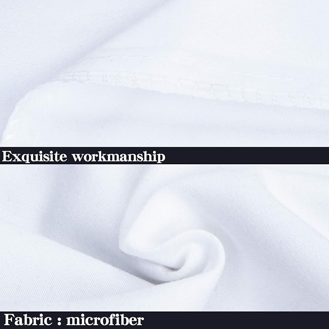 NTBAY Standard Pillowcase Set - 2 Pack Brushed Microfiber 20x26 Pillowcases - Soft, Wrinkle-Free, Fade-Resistant, Stain-Resistant, White Pillowcases with Envelope Closure - 20x26 Inches, White