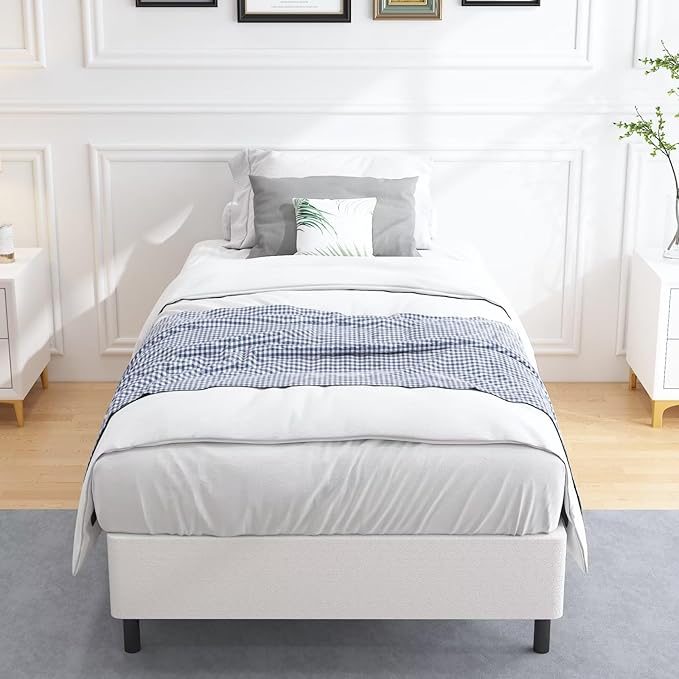ALDRICH Twin XL Box Spring 9 Inch, 1500lbs Heavy Duty Metal Frame Mattress Foundation, Non-Slip/No Noise/Easy Assembly/Easy Clean Cover