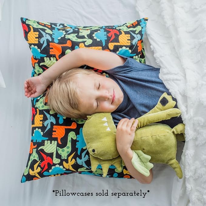 Toddler Pillow 13x18 for Sleeping – Kids Pillow for Toddler Bed, Travel, Daycare & Preschool – Soft Hypoallergenic Cotton Toddler Bed Pillow for Ages 2–5, Small Pillow for Kids Nap Time (2-Pack)