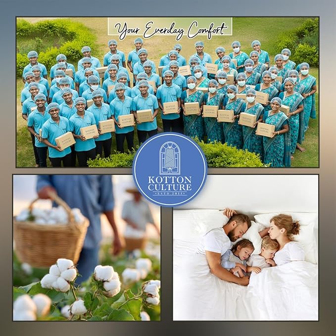 Kotton Culture 3 Pc Duvet Cover King Size Set-100% Egyptian Cotton 600 Thread Count Ultra Soft Premium Durable Comforter Cover Zipper Closure & Corner Ties - (White, 104" X 94")