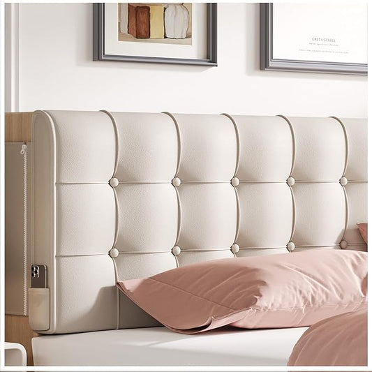 Headboard Pillow Twin Size Tufted Upholstered Headboard Cushion with Removable Cover Linen Bed Backrest Bolster Pillow for Sitting Up in Bed Reading or Rest Rectangular Support Pad for Bedroom Dorm