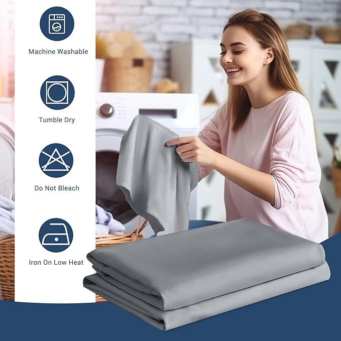 Pillowcases Queen 12 Pack, 20x30 Pillow Cases with Envelope Closure, Soft Plain Brushed Microfiber Covers Breathable Wrinkle-Resistant, Gray
