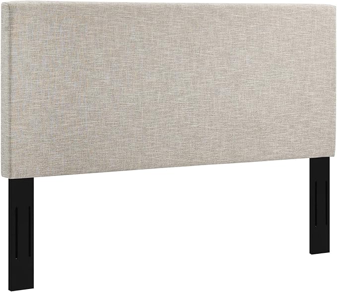 Modway Claire Linen Fabric Upholstered King and California King Headboard in Beige