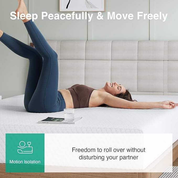 Novilla 10 Inch Queen Mattress, Memory Foam Mattress Queen with Breathable Comfort Layer & High-Density Base Foam for Pressure Relief & Support, CertiPUR-US Certified for a Cool & Refreshed Sleep