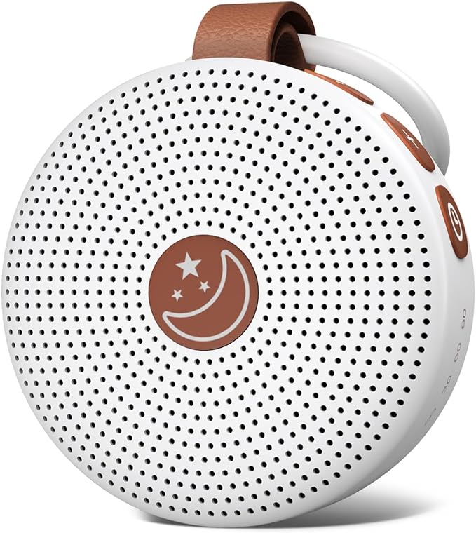 Portable Sound Machine Mini White Noise Machine Baby Shushing Brown Noise Machine with 30 Soothing Sounds for Kids Adults Dogs Auto-Off Timer 32 Volume Levels Sleep Machine for Home Office Privacy