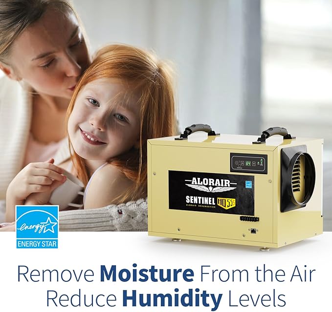 ALORAIR 120 PPD Commercial Dehumidifier, with Drain Hose for Crawl Spaces, Basements, Industry Water Damage Unit, cETL Listed, Compact, Portable, Auto Defrost, Memory Starting, 6 Years Warranty