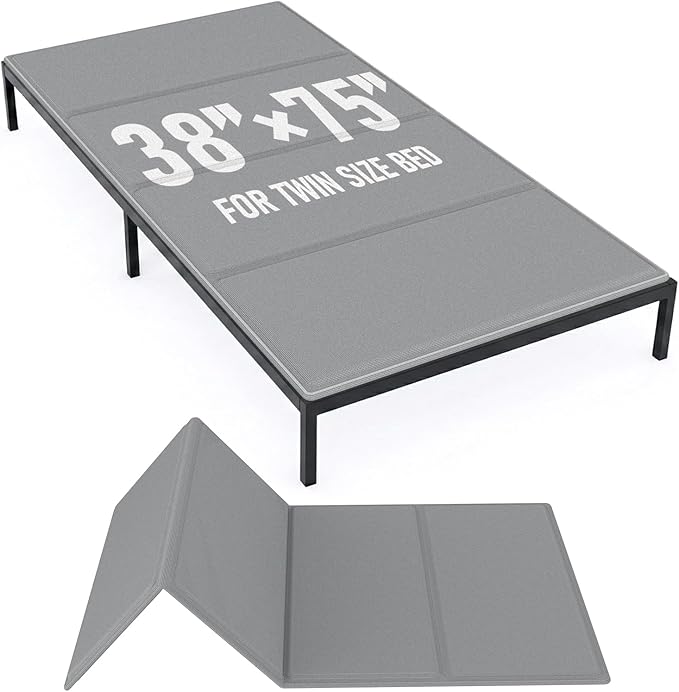 Bunkie Board Twin Size (38x75''), 10mm Bed Boards for Under Mattress, Breathable, Noise Minimizing, Moisture Resistant Bunkieboards, Heavy Duty Bed Support Board for Platform & Slatted Frames