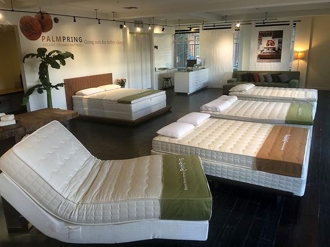 NATURAL LIFE PALMPRING Kochi King Mattress - Organic Latex Coconut Coir 6” Medium Firm 2 Layer Comfortable Sleep Bed Dust Free