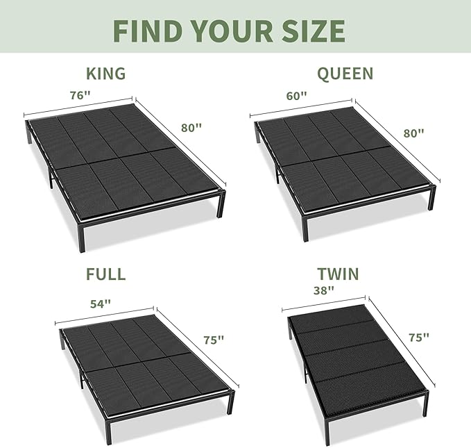 Upgraded S-Curved Rib Bunkie Board Queen Size 60"x 80" 10mm Heavy Duty Under Mattress Bed Support Slats - Breathable, Noise Minimizing, Moisture Resistant Bunkieboards