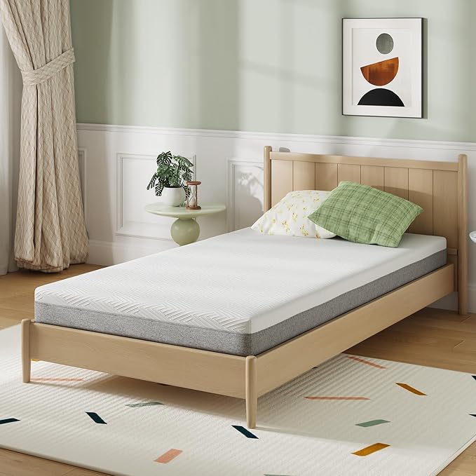 Novilla 8 Inch Mattress Twin, Gel Twin Memory Foam Mattress in a Box for Pressure Relief & Body Support & Cooling Sensation, CertiPUR-US Certified Safe Foams