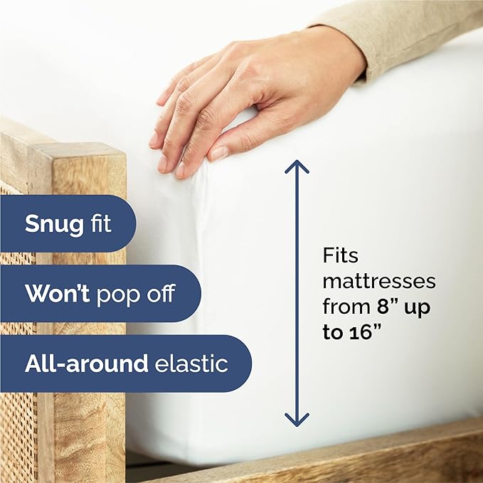 King 6 Piece Sheet Set - Comfy, Breathable & Cooling - Soft Hotel Luxury Bedding for Women, Men, Kids, Teens & Children - 1 Flat & 1 Fitted Sheet & 4 Pillowcases w/ Deep Pockets - Wrinkle Free - White