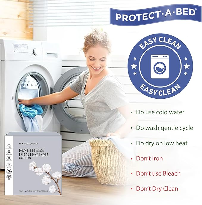 Protect-A-Bed Cotton Jersey Mattress Protector, Twin