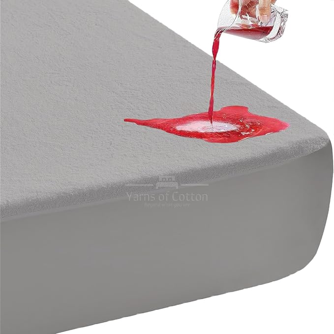 Cot Mattress Protector 28"x75" Waterproof, Terry Soft and Noiseless Mattress Protector Perfect for Daybed 28" X 75" Mattress/Narrow Twin/Cot Size/Rv Bunk/Camping Cot (Light Grey)