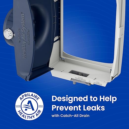 AprilAire 620MKZ Whole-House, Large Bypass Evaporative Humidifier – 18 Gallons Per Day, Water Saving with Manual Control and Installation Kit for up to 5,300 Sq. Ft.