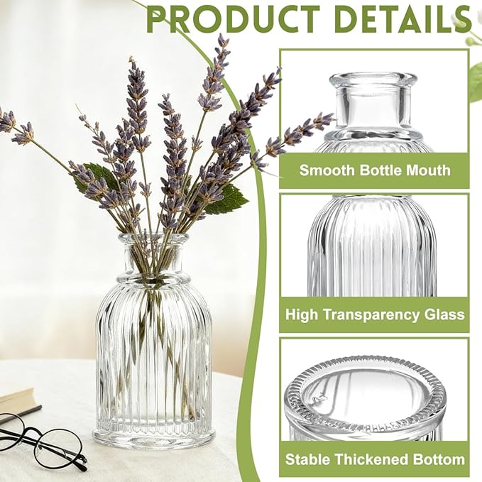 100ml 3.4oz Glass Diffuser Bottle Empty Essential Oil Aromatherapy Jar Refillable Fragrance Container for Home Office Decor Crafts