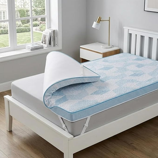PERLECARE 3 Inch Twin Mattress Toppers – Cooling Gel Memory Foam Mattress with Breathable Bamboo Viscose for Pressure Relief, Washable & Non-Slip, CertiPUR-US® Certified & Oeko-Tex