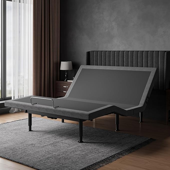 Queen Size Adjustable Bed Frame - Elderly & Senior Friendly, Zero Gravity, Head/Foot Adjustment, Enhanced Comfort,900lbs Capacity