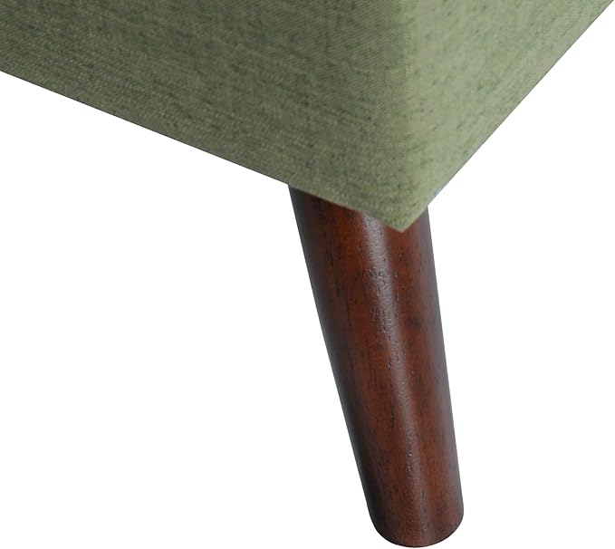 HomePop Modern Tufted Storage Bench - Moss Green
