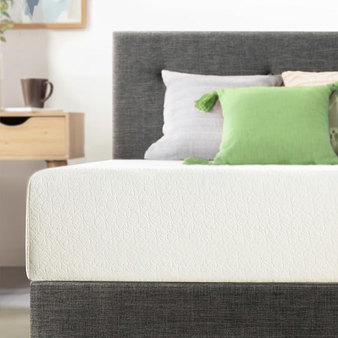 Best Price Mattress 8 inch Twin Mattress XL Long, Bed-In-A-Box, Green Tea Memory Foam,White