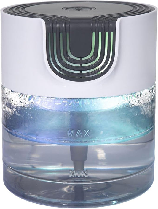 Water Air Purifier for Home, Office，Water Based Air Purifier ，Air Washer Humidifier ，Freshener for Smoke and Pet Odors，Essential Oil Aroma Diffuser with LED Night Light