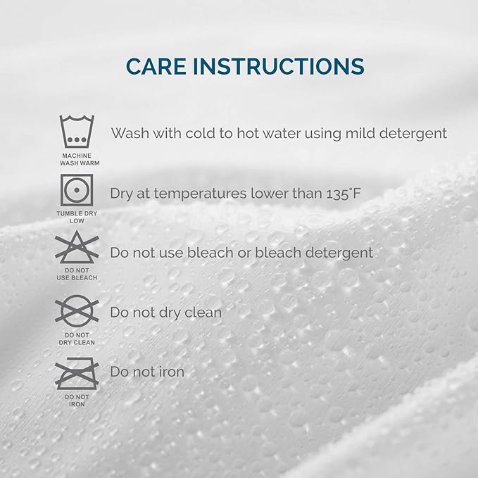 LUCID Premium Waterproof Mattress Protector, California King Size – Fitted Sheet Style, Machine Washable – Cotton Terry Top Cover – Dorm Room Essential – White