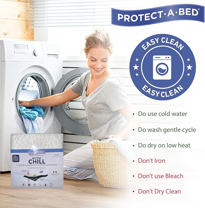 Arctic Chill Mattress Protector, Protect-A-Bed, Waterproof, 5-Sided, Twin