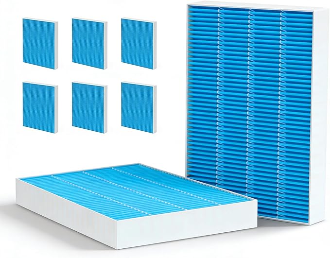 8-Pack 6000S Humidifier Wick Filter Replacement for LEVOIT Superior 6000S Smart Evaporative Humidifier, Effectively Capture Large Particles and Minerals,Extends Filter Life up to 6 Months