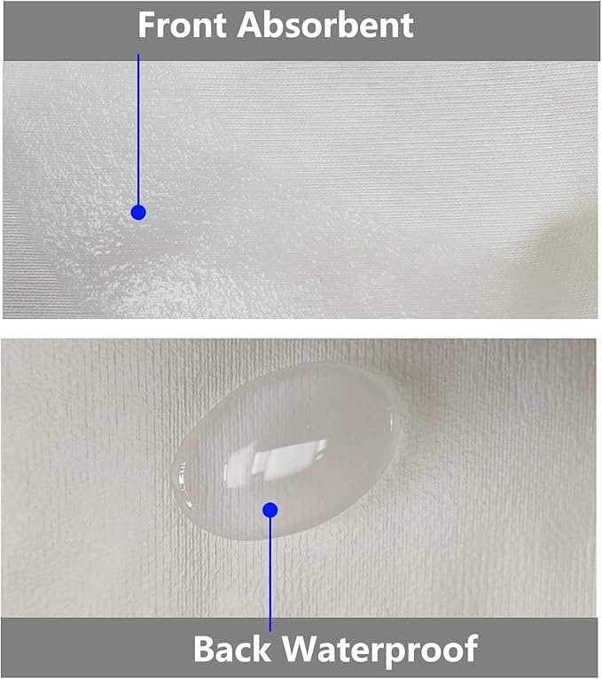 Waterproof Pillow Protectors Standard 20x38 Inches 4 Pack with Zipper Fully Sealed Dust Moisture Sweat Proof Pillow Case Cover Protector Soft White (4 Pack, King 20x38)
