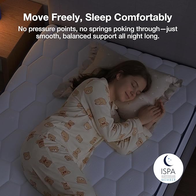 Novilla Queen Mattress 8 inch,Foam and Spring Hybrid Mattresses for Comfortable Sleep,Steel Coils for Durable Support,CertiPUR-US Certified Foam,Youth/Guest Rooms,Queen Size Mattress in a Box