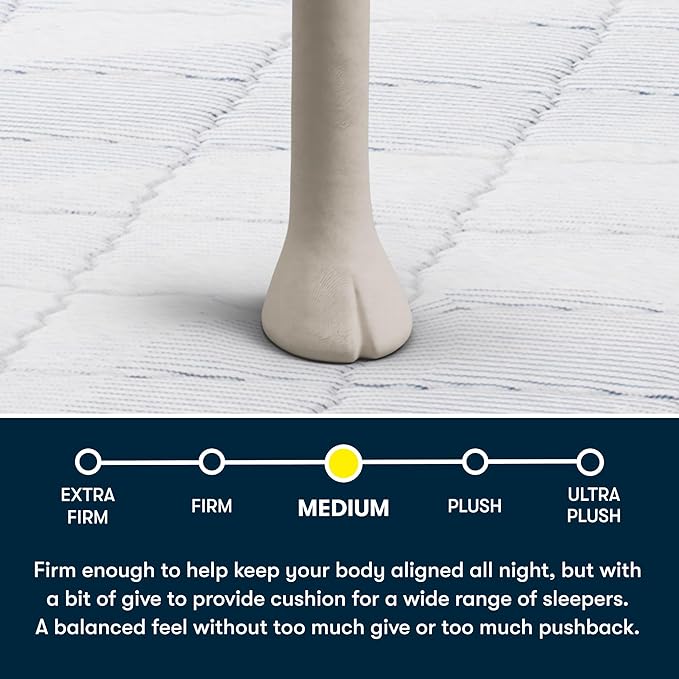 Serta Five Star Mattress Tranquility 10-Inch Medium – Twin– Zoned Lumbar Support, Pressure Relief, Cooling Foam – Bed-in-a-Box– 100 Night Trial, 10-Year Limited Warranty