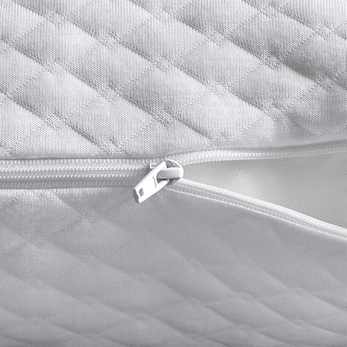 NTCOCO Shredded Memory Foam Bed Pillows for Sleeping Standard Size, with Washable Removable Hypoallergenic Sleep Pillow for Back and Side Sleeper
