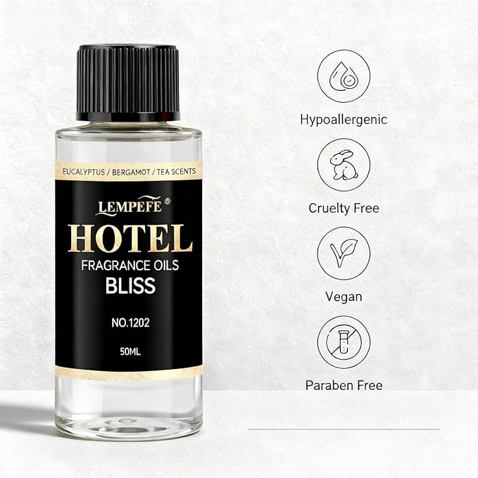 Bliss Inspired Luxury Aroma Oil 50mL (1.7 fl oz), Fresh Clean Scent Diffuser Oil, Long Lasting Calming Fragrance Oil