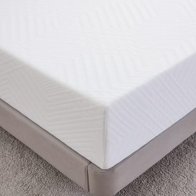 MLILY Twin XL Mattress in a Box, 10 inch Bed Mattresses, Cooling Gel Green Tea Memory Foam, Medium Firm