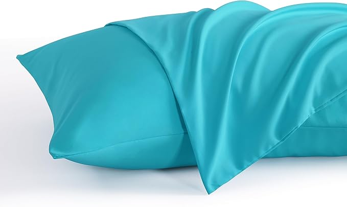NTBAY King Pillow Cases Set of 2, 2 Pack Brushed Microfiber 20x36 Pillow Cases, Soft, Wrinkle, Fade, Stain Resistant Blue Pillow Cases with Envelope Closure, 20x36 Inches, Blue