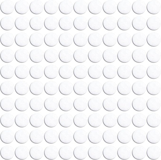 100pcs Aromatherapy Refill Felt Pads, 0.67in/17mm Unscented Air Freshener Replacement Pads, Perfumes Refill Tablets for Car Diffuser- White