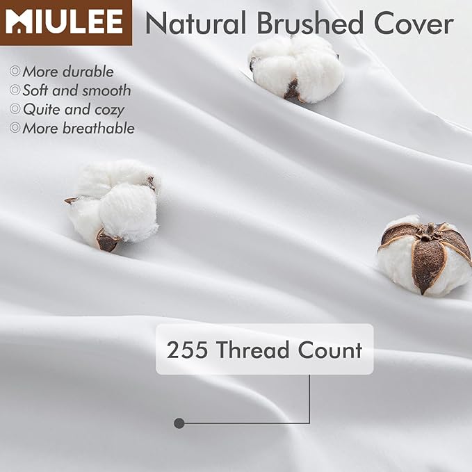 MIULEE 24x24 Inch Throw Pillow Insert Premium Throw Pillow Polyester Microfiber Stuffer Pillow for Sofa Bed Couch
