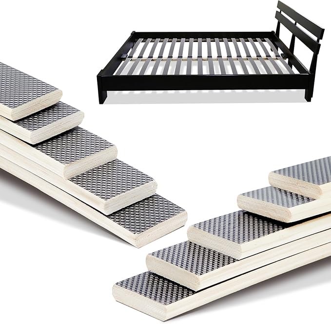 Sintuff 10 Pack Wooden Slats Bed Slats Replacement for Twin, Full, Queen Size Slatted Metal Bed Frame Sofa Under Mattress Support Foundation Platform Repair Parts, Easy Assembly, 29.3" x 0.39" x 2"