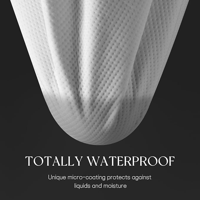California King Mattress Protector Tencel Luxury 100% Waterproof Mattress Protector,Silky Soft & Breathable,Cooling Mattress Pad Cover Fitted 18" Deep Pocket Noiseless,72"x84"