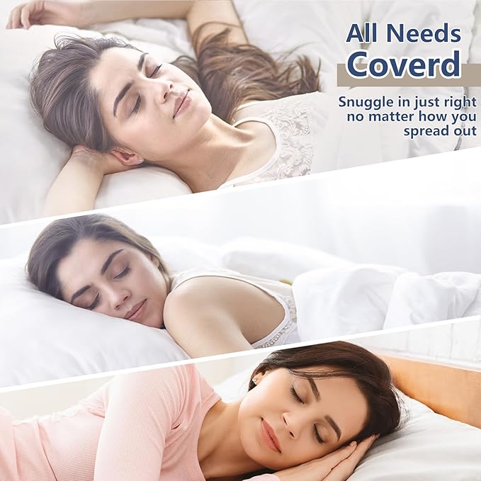 CozyLux Pillows King Size Set of 2, Soft Supportive 3D Down Alternative Bed Pillow for Sleeping 2 Pack Dark Grey, Luxury Hotel Quality Gusseted Bedding Pillows for Back, Stomach or Side Sleepers 18x34