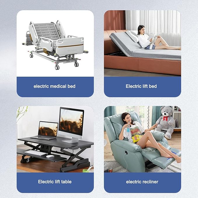 Yosoo Adjustable Bed Remote, Electric Sofa Controller 8 Pin Lifting Bed Controller Remote Control Replacement Electric PVC IP66 Wear Lift Chair Hand Control