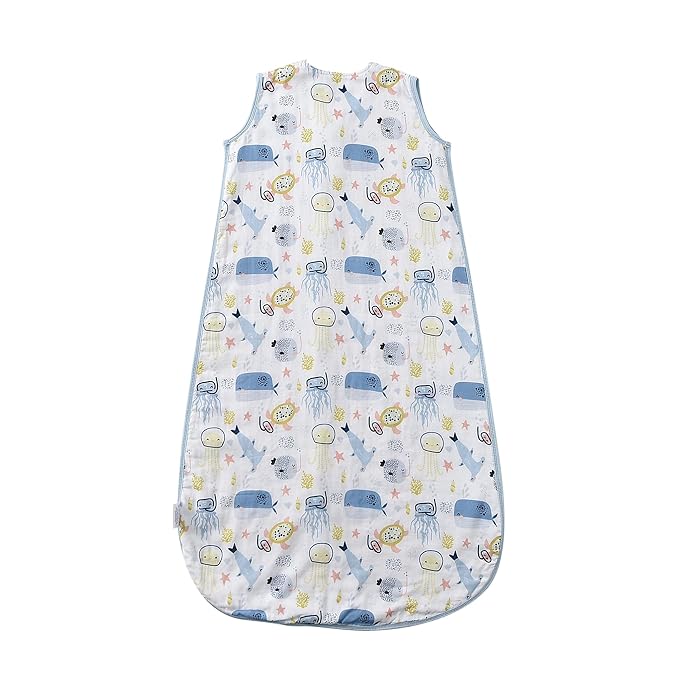 TADO MUSLIN Toddler Sleep Sack 1-2T, 0.5 TOG Lightweight Wearable Blanket, 100% Organic Cotton Muslin, Sleeveless, 2-Way YKK Zipper, OEKO-TEX Certified